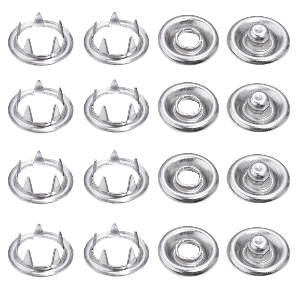 Snap Fastener Setter - SAUVOO 50 zestawów żelaznych zatrzasków 9.5/11mm