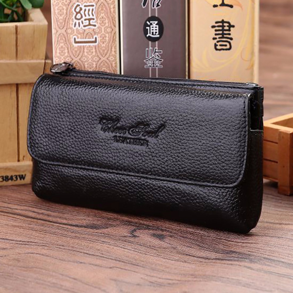 Leatherwork Belt - Męski pas saszetka biodrowa Fanny na
