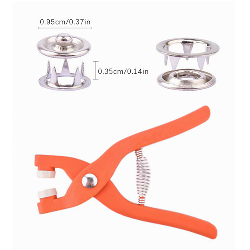 Snap Fastener Setter - 50/100 SZT. Narzędzie do zaciskania, metalowe