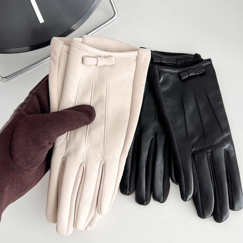 Nowe damskie skórzane rękawicz – Leather Work Winter Gloves recenzja i cena