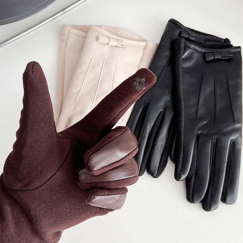 Nowe damskie skórzane rękawicz – Leather Work Winter Gloves recenzja i cena