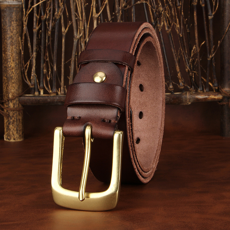 3,8 cm – eleganckie paski męsk – Leather Work Jeans recenzja i cena
