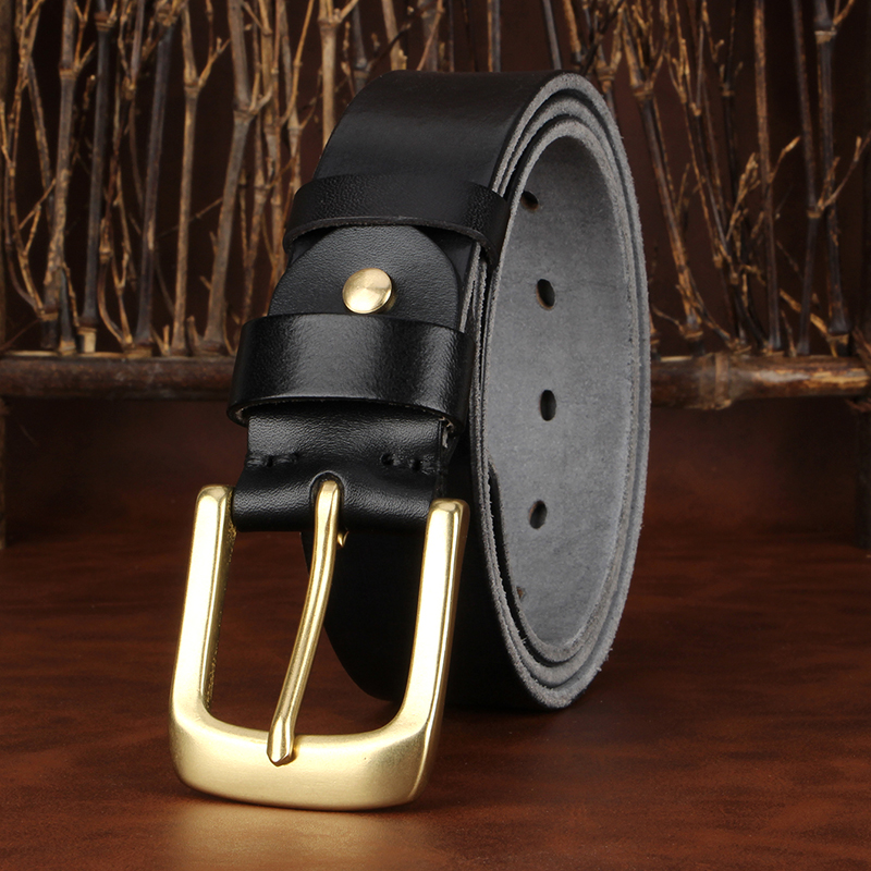 3,8 cm – eleganckie paski męsk – Leather Work Jeans recenzja i cena