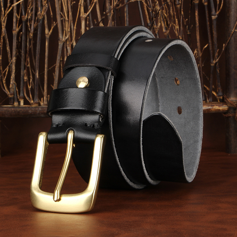 3,8 cm – eleganckie paski męsk – Leather Work Jeans recenzja i cena