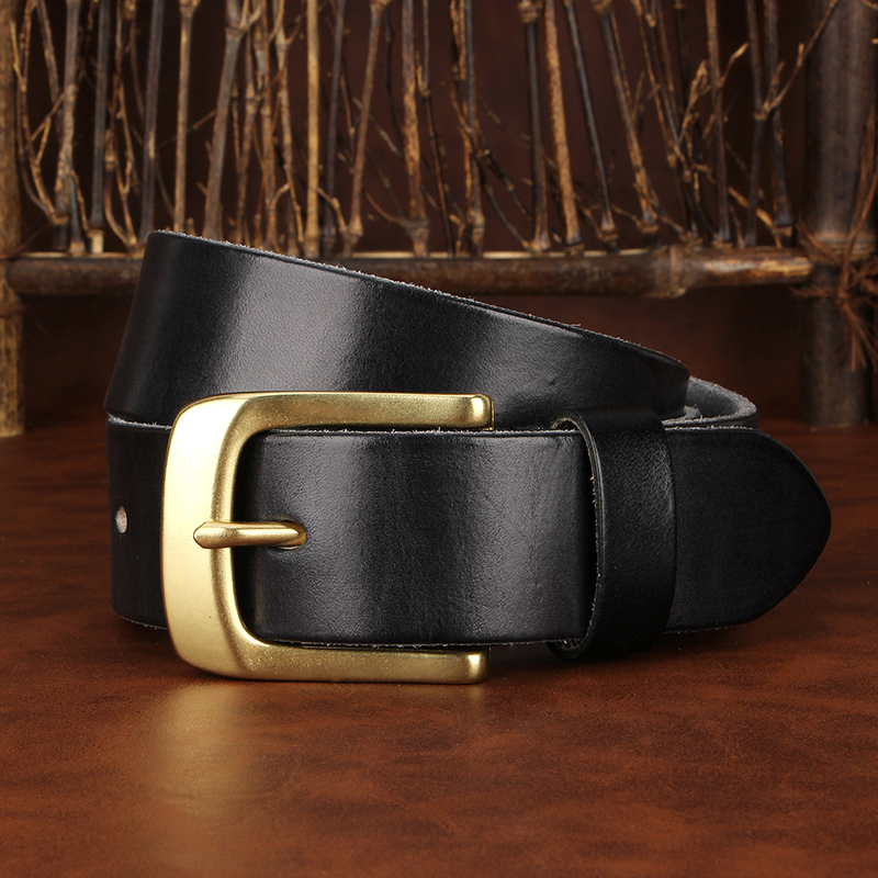 3,8 cm – eleganckie paski męsk – Leather Work Jeans recenzja i cena