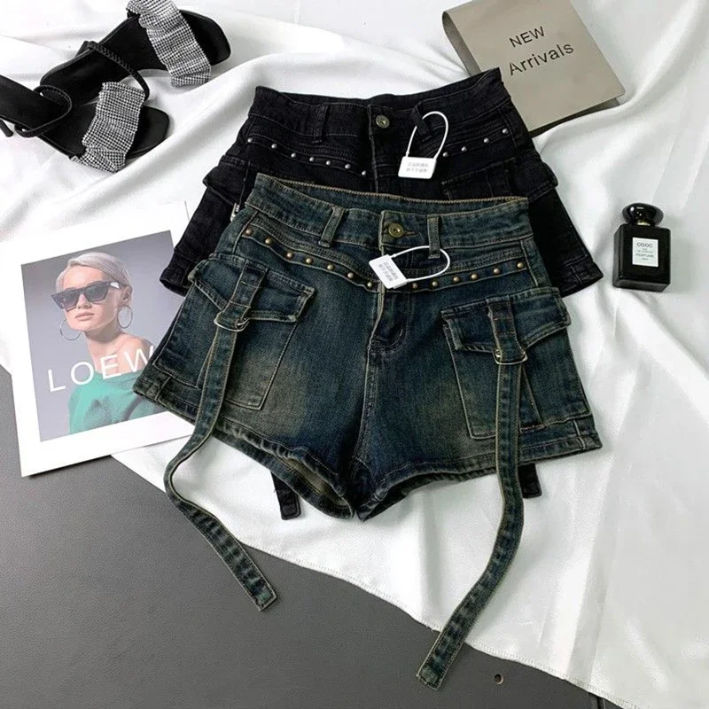 Damskie szorty jeansowe cargo  – Leather Work Jeans recenzja i cena