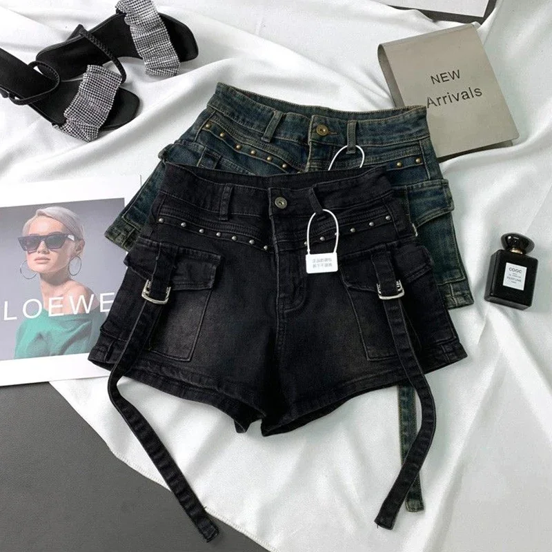 Damskie szorty jeansowe cargo  – Leather Work Jeans recenzja i cena