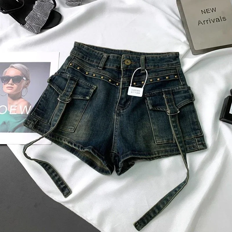Damskie szorty jeansowe cargo  – Leather Work Jeans recenzja i cena