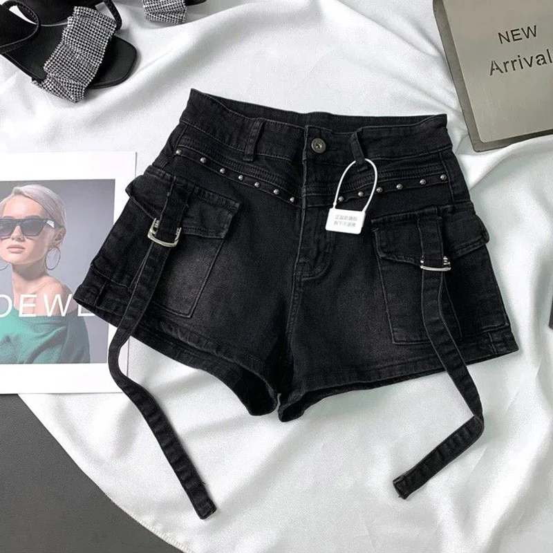 Damskie szorty jeansowe cargo  – Leather Work Jeans recenzja i cena