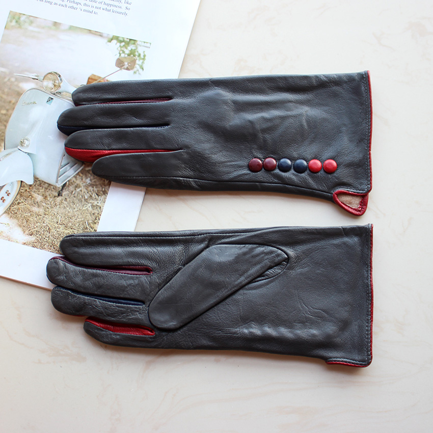 Kolorowe skórzane rękawiczki k – Leather Work Winter Gloves recenzja i cena