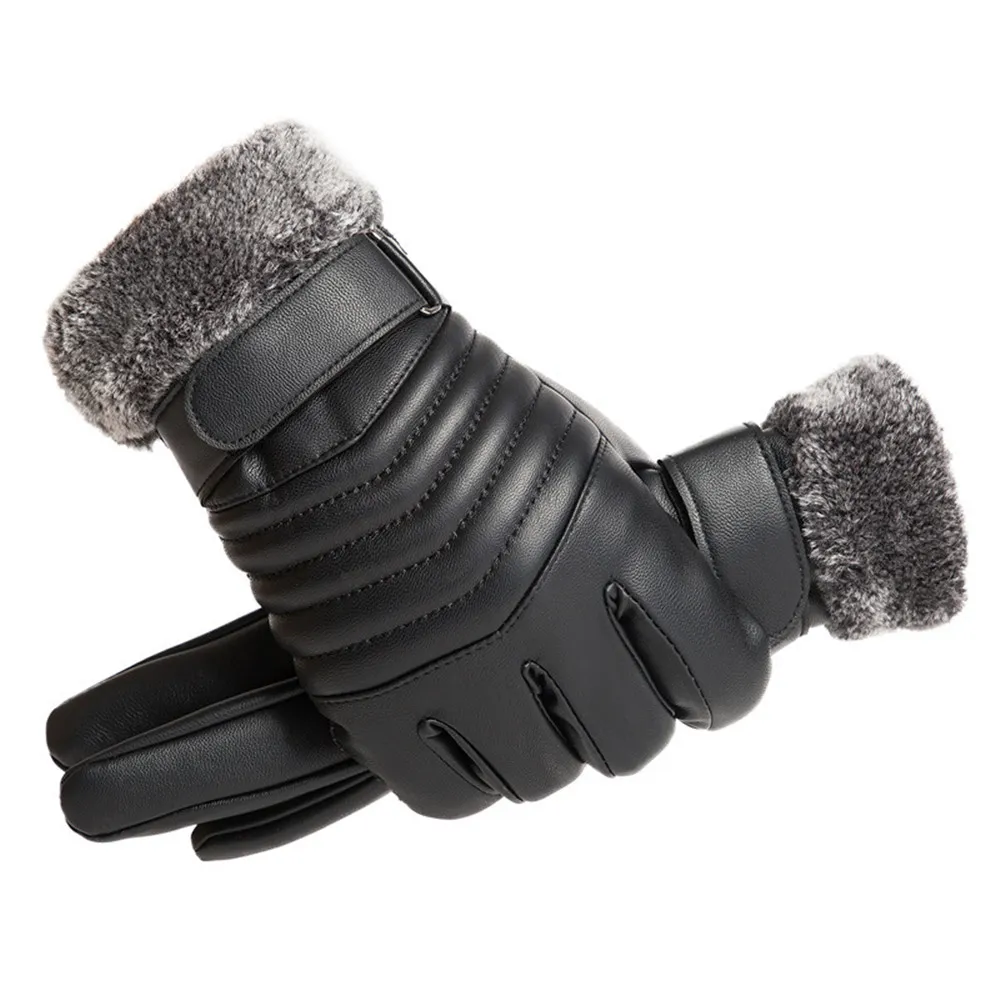 Rękawice zimowe Męskie futrzan – Leather Work Winter Gloves recenzja i cena